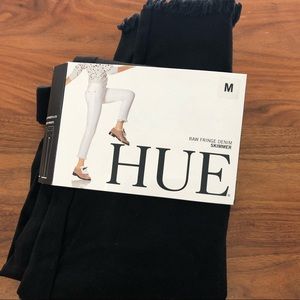 Hue Raw Fringe Denim Skimmer